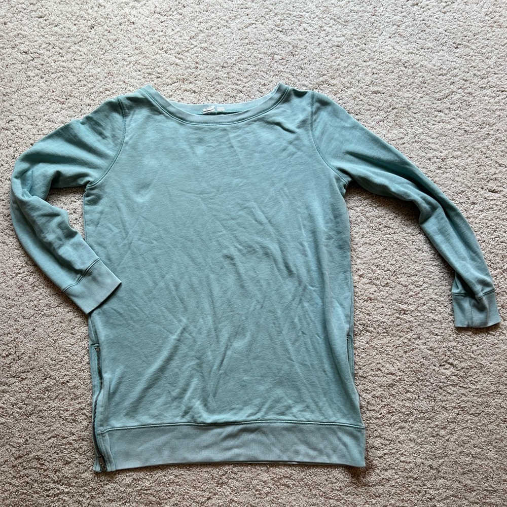 Maternity boat neck sweatshirt